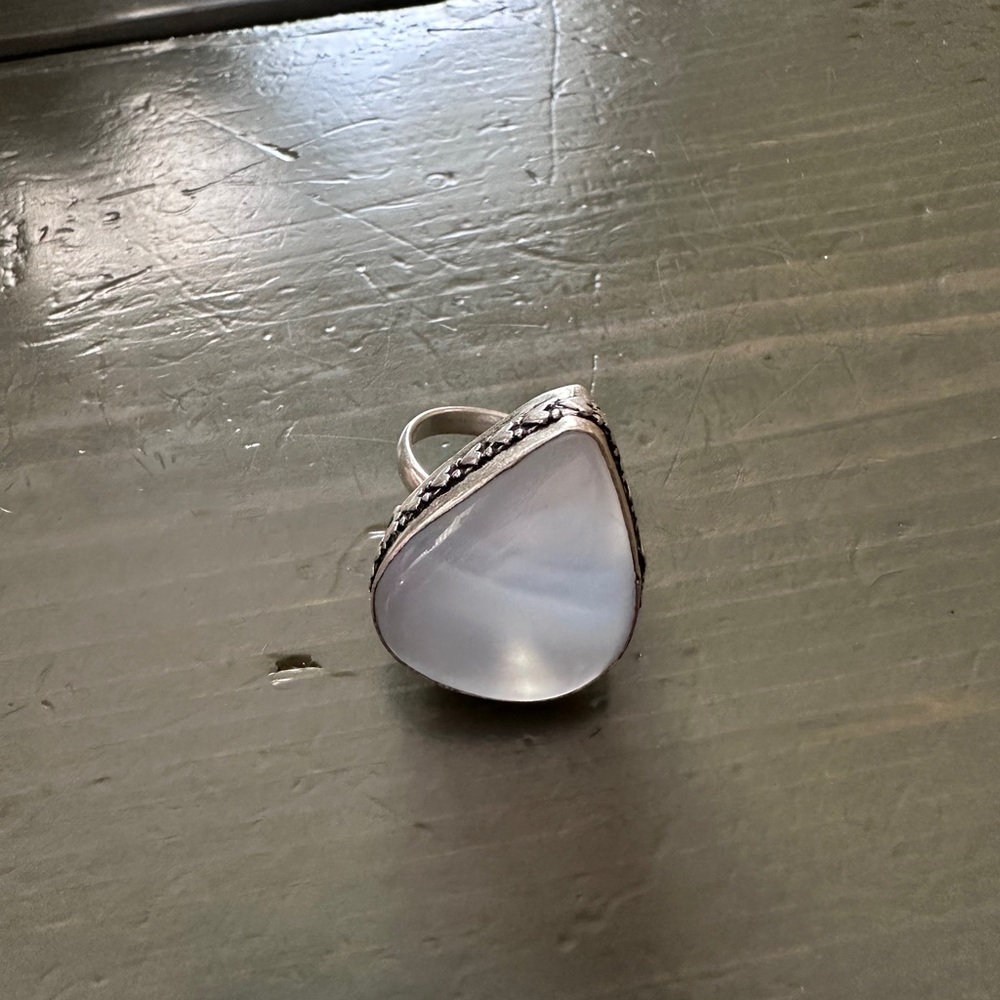 Handmade Statement Ring with Natural Stone
